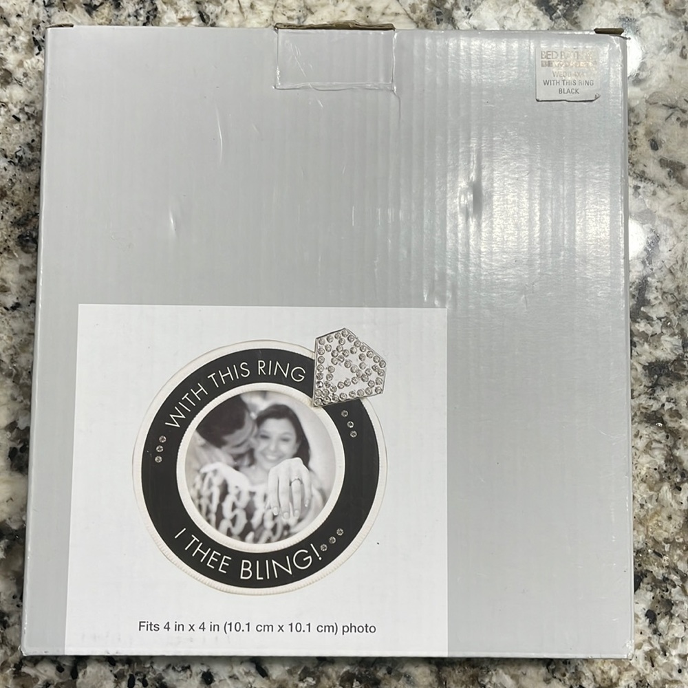 NWT- With this ring, I thee bling picture frame